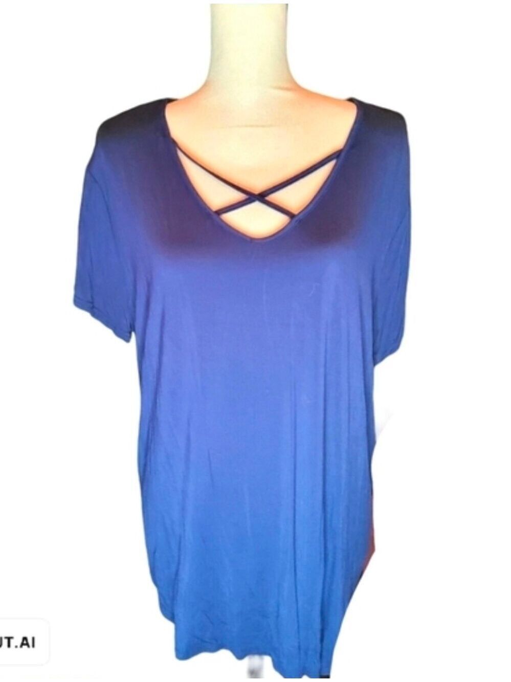 010 PLUS 2XL V NECK BLOUSE